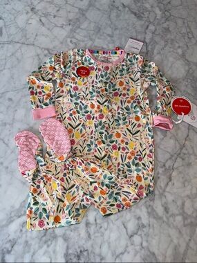 NWT Magnetic Me Modal Floral Footie 18/24M